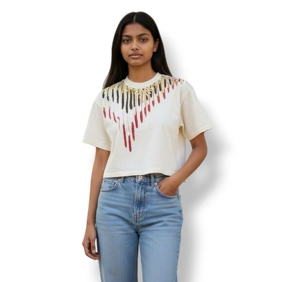 Vintage Tops - NEW Vintage 80's Custom Hand Painted Tshirt Size Small